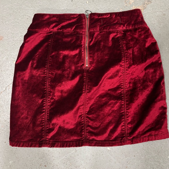 Free People velvet mini skirt - Picture 2 of 3